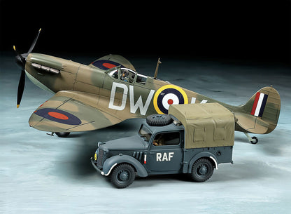 Tamiya 1/48 Aircraft - 1/48 Supermarine Spitfire Mk.I & Light Utility Car 10HP Set - 25211