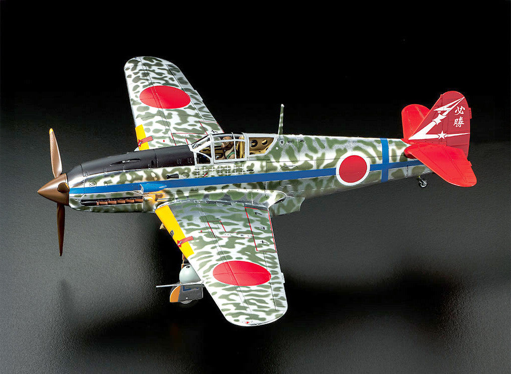 Tamiya 1/48 Aircraft - 1/48 Kawasaki Ki-61-Id Hien (Tony) Silver Colour Plated with Camo Decals - 25424