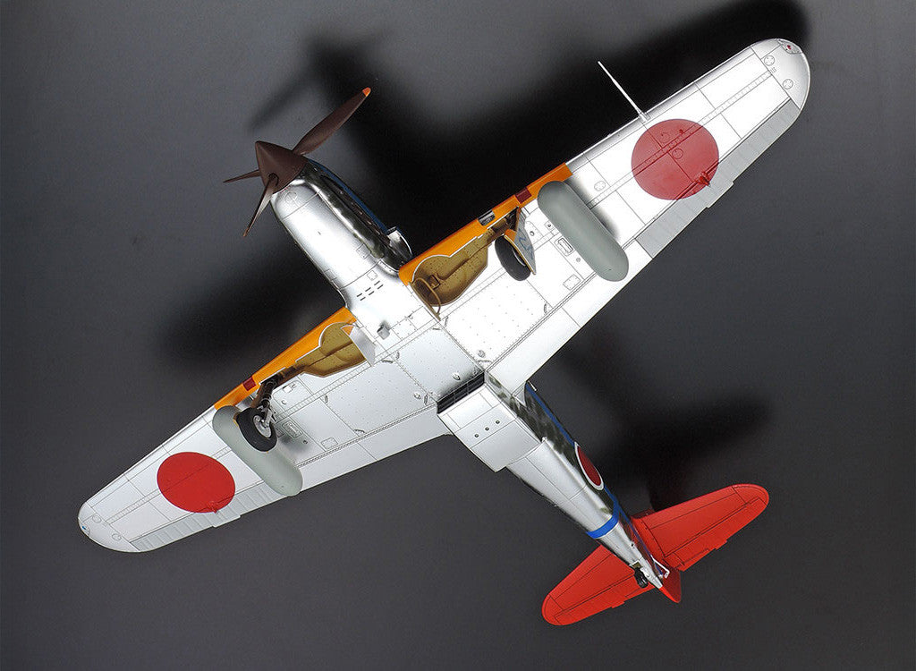 Tamiya 1/48 Aircraft - 1/48 Kawasaki Ki-61-Id Hien (Tony) Silver Colour Plated with Camo Decals - 25424