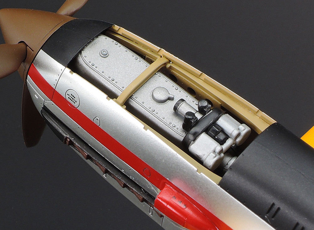 Tamiya 1/48 Aircraft - 1/48 Kawasaki Ki-61-Id Hien (Tony) Silver Colour Plated with Camo Decals - 25424