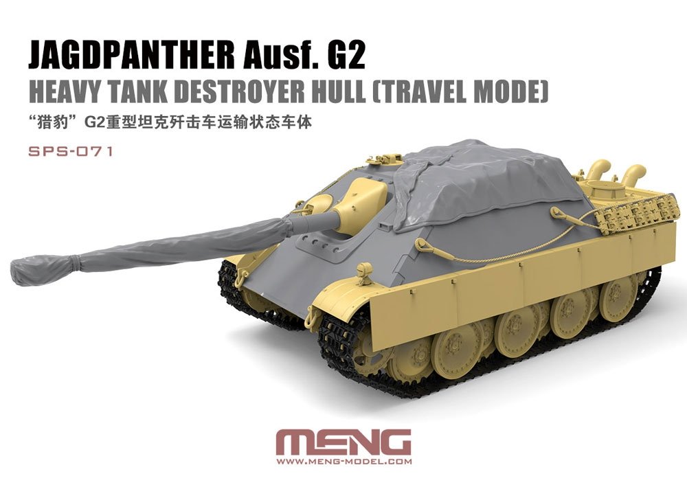 Meng 1/35 Jagdpanther Ausf.G Hull (Travel) Resin SPS-071, box art