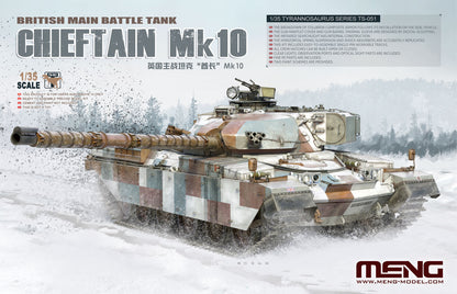 Meng 1/35 Chieftain Mk.10 British Main Battle Tank model kit TS-051, box art