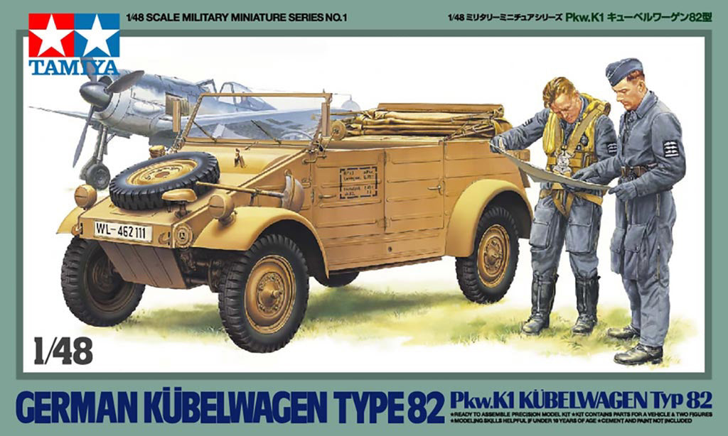 Tamiya 1/48 Military - Kubelwagon Type 82 - 32501