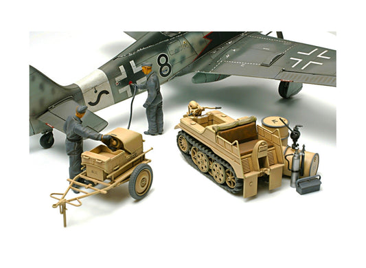 Tamiya 1/48 Military - German Aircraft Power Supply Unit & Kettenkraftrad Set - 32533