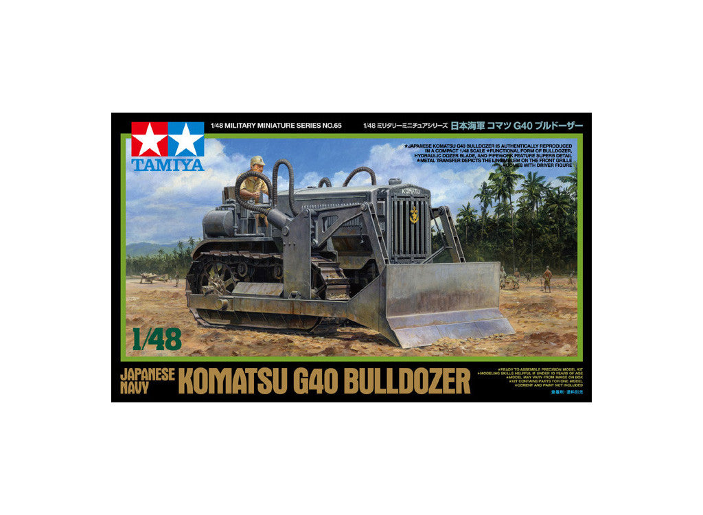 Tamiya 1/48 Military - IJN Komatsu G40 Bulldozer - 32565