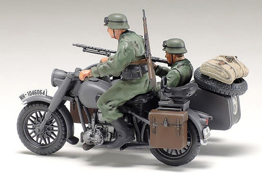Tamiya 1/48 Military - 1/48 German Bike & Sidecar - 32578