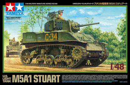 Tamiya 1/48 Military - 1/48 M5A1 Stuart - 32606