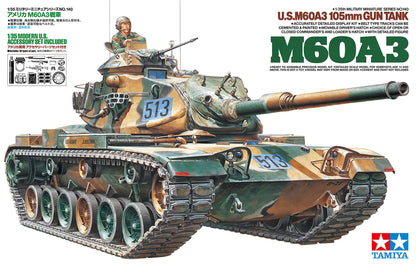 Tamiya 1/35 Military - 1/35 U.S. M60A3 105mm Gun Tank - 35140