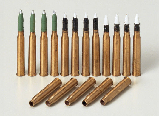 Tamiya 1/35 Military - 1/35 German Panther Brass 75mm Shells - 35173