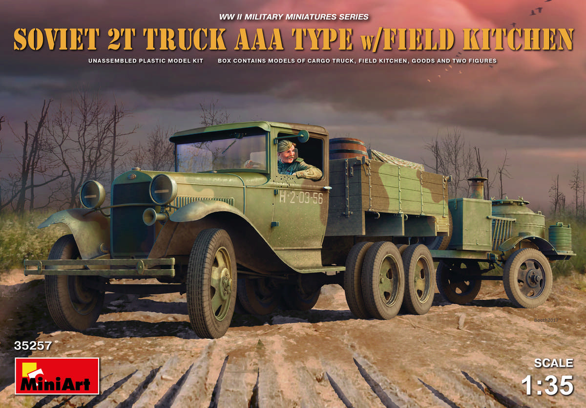MiniArt Soviet 2t AAA Truck w/ Field Kitchen - 35257 box art