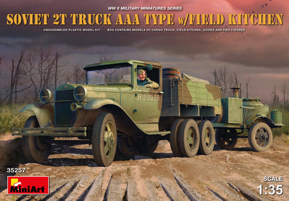 MiniArt Soviet 2t AAA Truck w/ Field Kitchen - 35257 box art