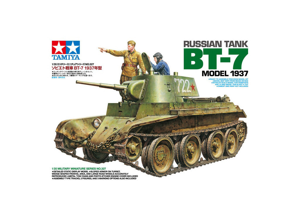 Tamiya 1/35 Military - 1/35 Russian Tank BT-7 Model 1937 - 35327