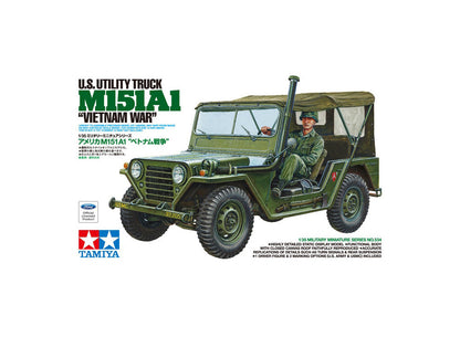Tamiya 1/35 Military - U.S. Utility Truck M151A1 Jeep "Vietnam War" - 35334
