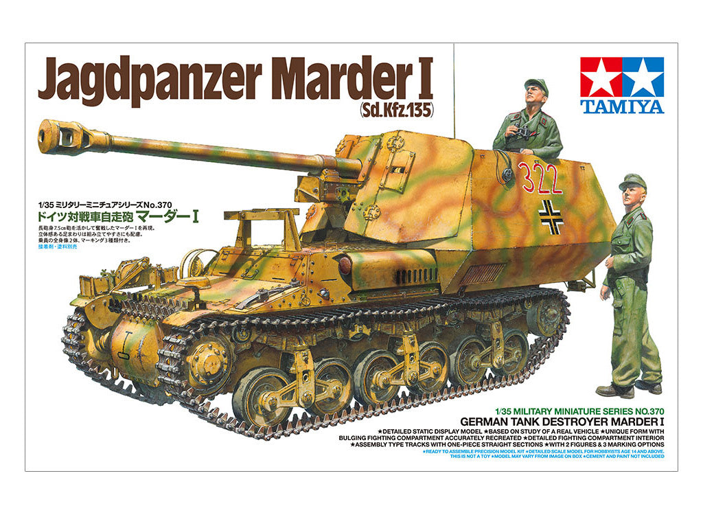 Tamiya 1/35 Military - 1/35 German Tank Destroyer Marder I - 35370