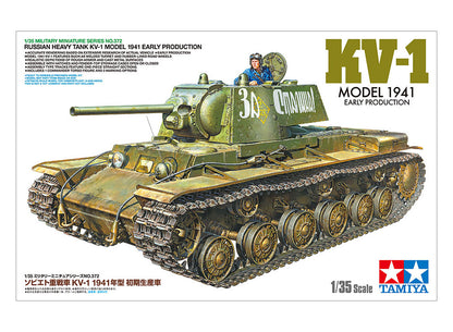 Tamiya 1/35 Military - Russian Heavy Tank KV-1 1941 Early Production - 35372