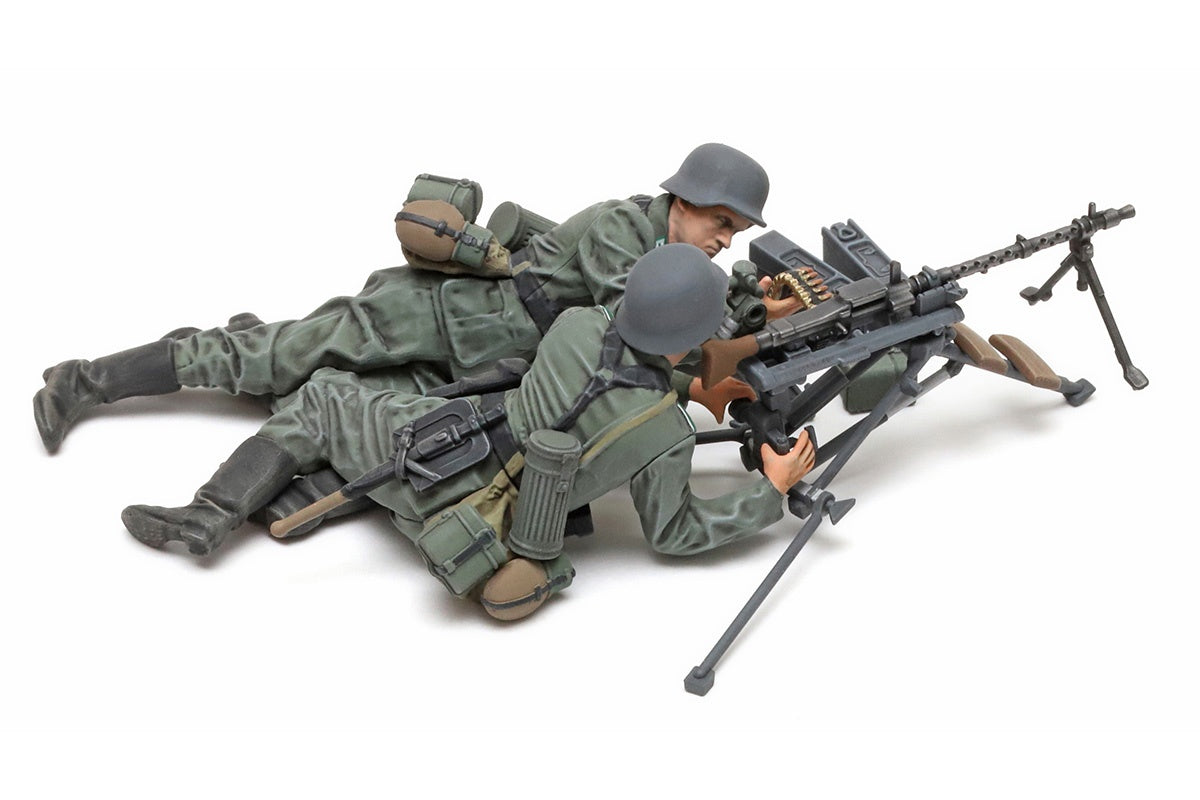 Tamiya 1/35 Military - 1/35 German MG Team Mid-WWII  - 35386