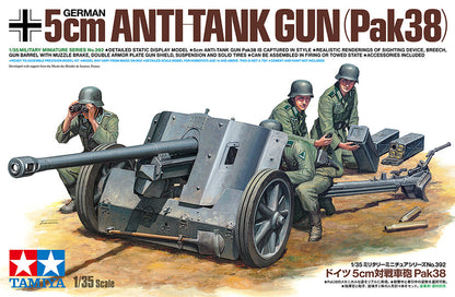 Tamiya 1/35 Military - 1/35 German Anti-Tank Gun 5cm Pak 38 - 35392