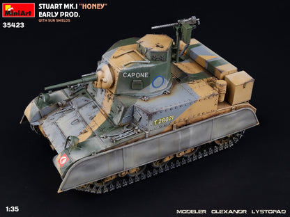 1/35 MiniArt - Stuart Mk.I Honey,Early Prod w/ SunShield (PRE-ORDER SPRING/SUMMER 2025)
