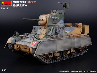 1/35 MiniArt - Stuart Mk.I Honey,Early Prod w/ SunShield (PRE-ORDER SPRING/SUMMER 2025)