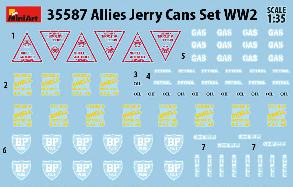 MiniArt Allies Jerry Cans Set WWII - 35587 image 3