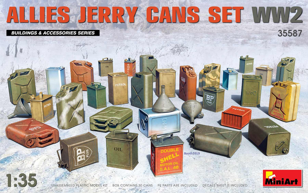 MiniArt Allies Jerry Cans Set WWII - 35587 box art