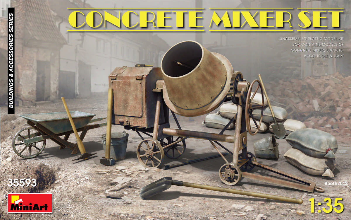 MiniArt Concrete Mixer Set - 35593 box art