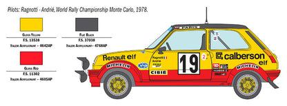 Italeri 1/24 Cars - Renault 5 Rally - 3652