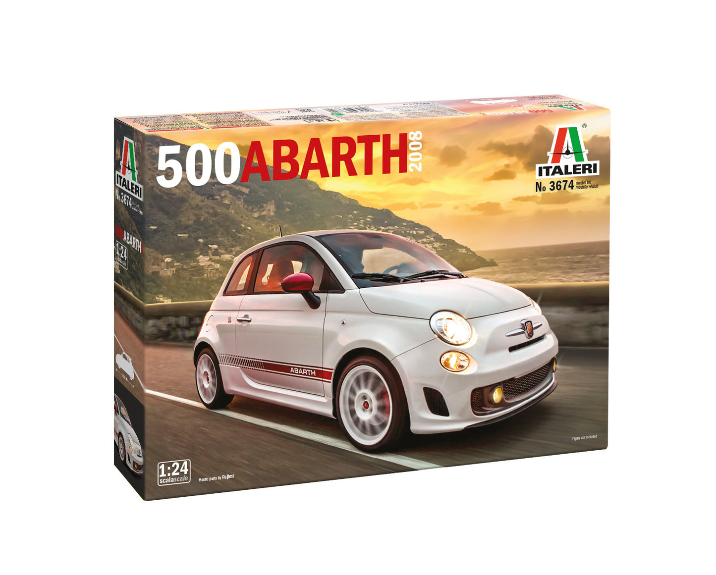 Italeri 1/24 Cars - Fiat 500 Abarth (2008) - 3674