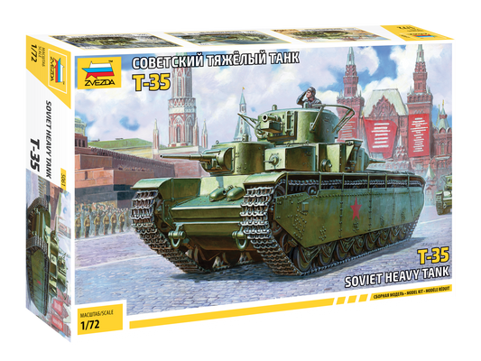 Zvezda 1/72 Military - Soviet Heavy Tank T-35 - Z5061