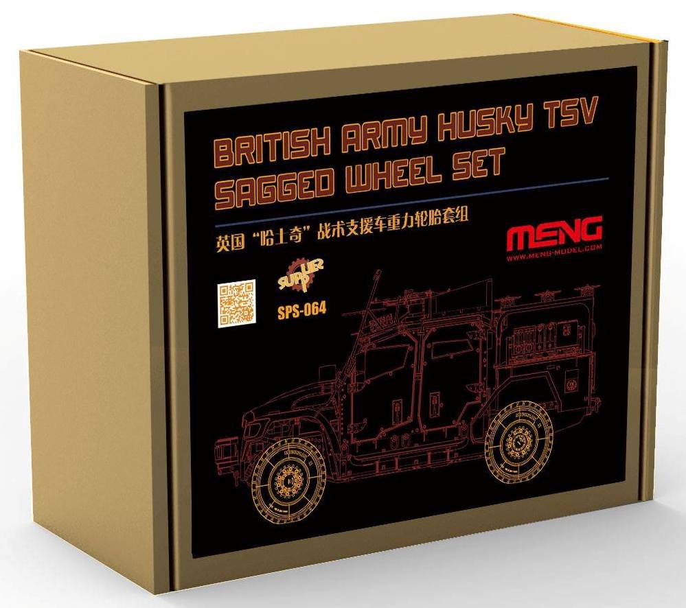 Meng 1/35 Husky TSV Sagged Wheel Set (Resin) SPS-064, image 2