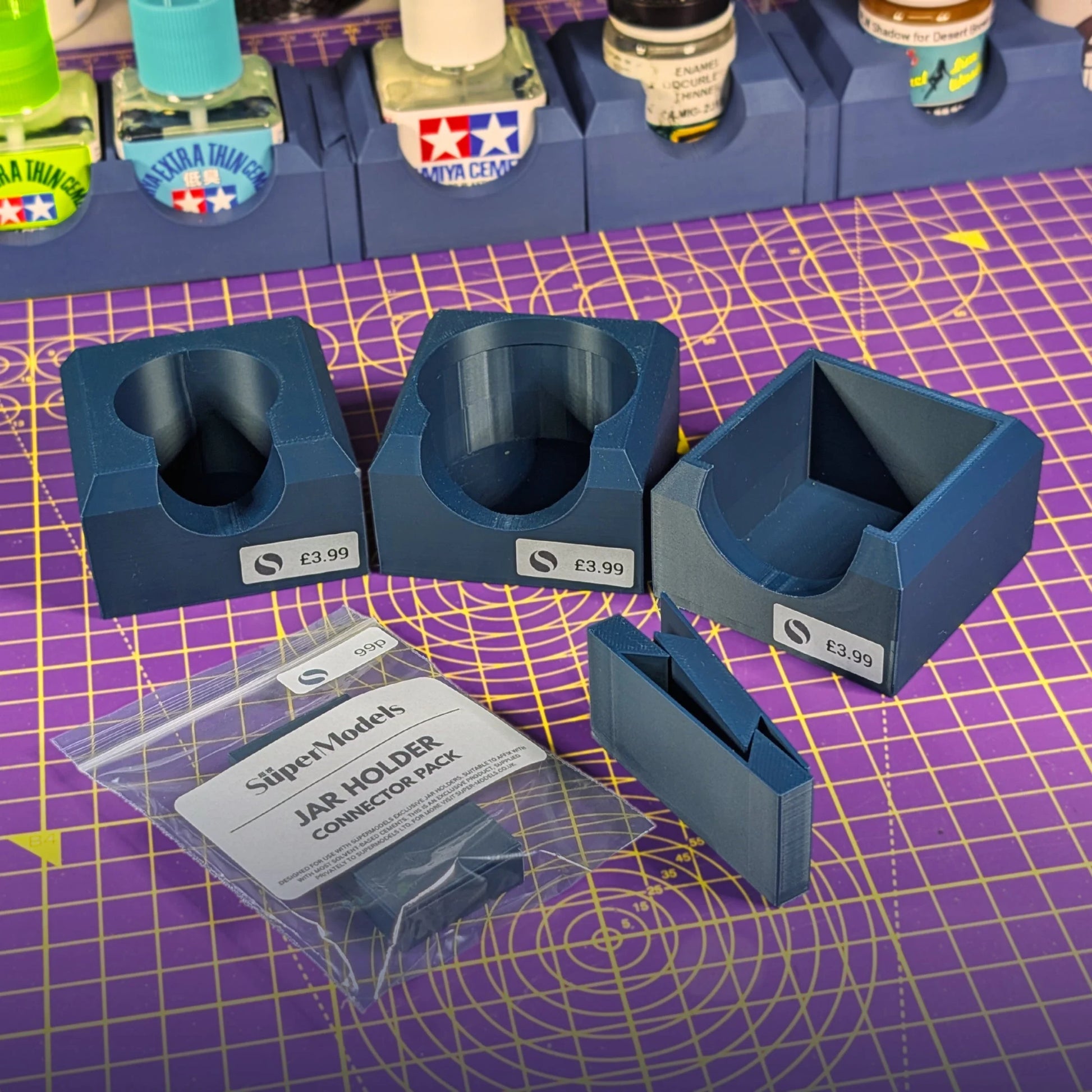 44mm Double Square Jar Holder - Product Image