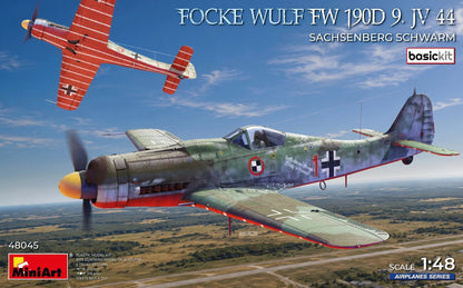 MiniArt Fw 190D JV 44 Sachsenberg Schwarm Basic Kit - 48045 box art