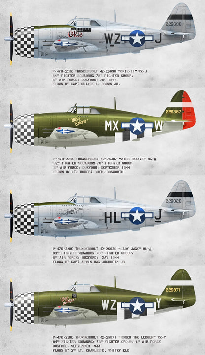 MiniArt P-47D-22RE Thunderbolt Duxford Eagles 48049 marking options