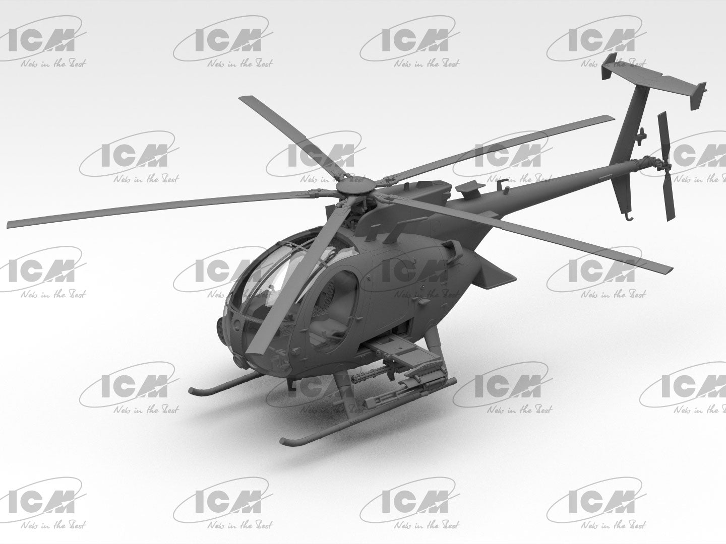 ICM Aircraft 1:48 - AH-6J Little Bird, U.S Special Forces Attack Helicopter - ICM48370