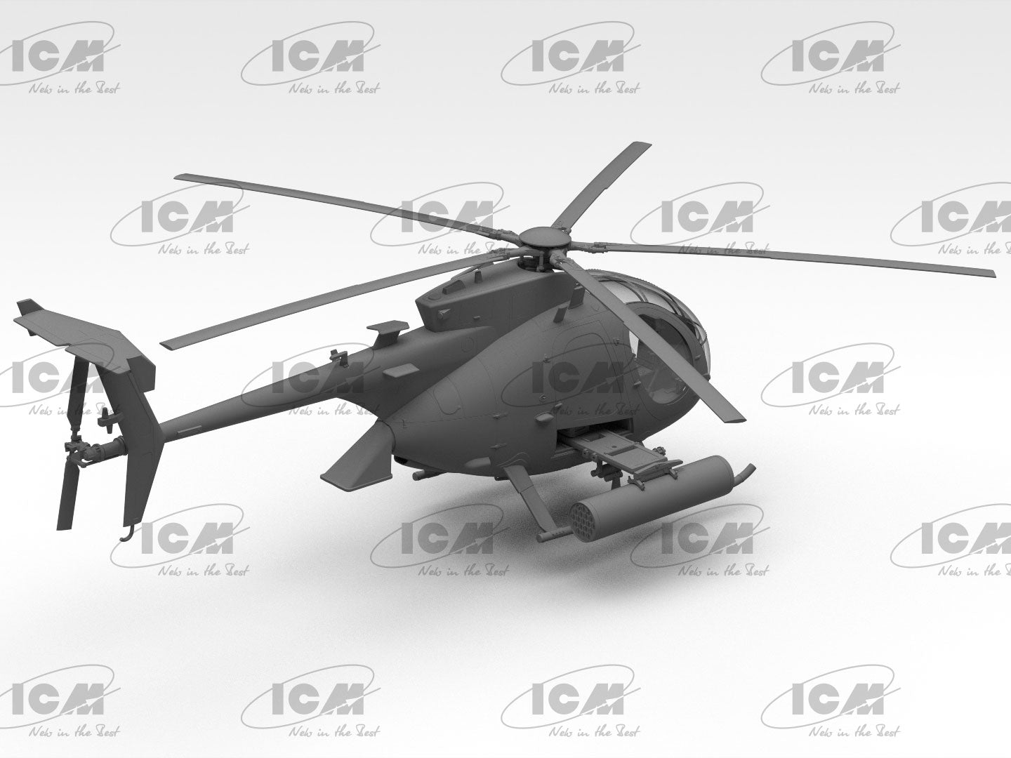 ICM Aircraft 1:48 - AH-6J Little Bird, U.S Special Forces Attack Helicopter - ICM48370
