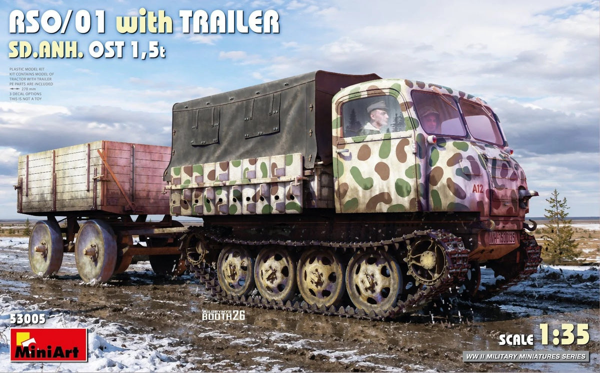 MiniArt RSO/01 with Trailer Sd.Anh. Ost 1.5t - 53005 box art
