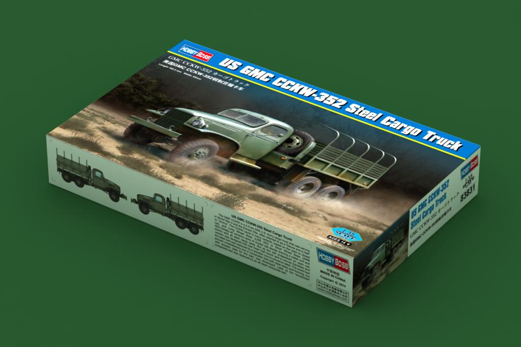 Hobby Boss 1/35 US GMC CCKW 352 Steel Cargo Truck model kit 83831, image 2