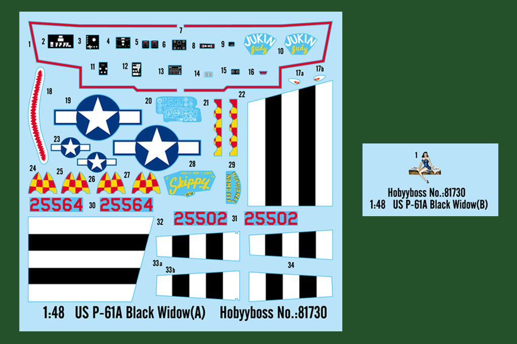 Hobby Boss 1/48 Northrop P-61A Black Widow model kit 81730, image 3