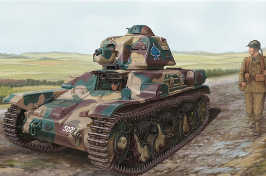 Hobby Boss 1/35 French Renault R35 Light Infantry Tank model kit 83806, box art