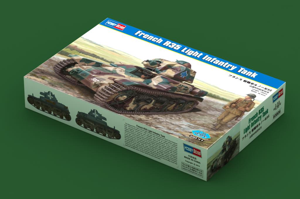 Hobby Boss 1/35 French Renault R35 Light Infantry Tank model kit 83806, image 2