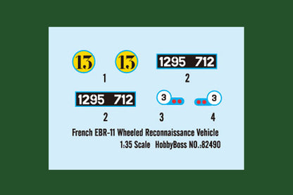 Hobby Boss 1/35 French EBR-11 Wheeled Reconnaissance Vehicle model kit 82490, image 3