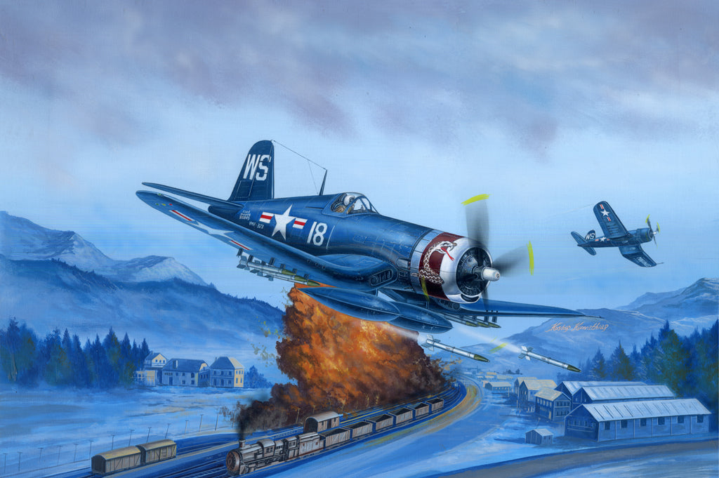 Hobby Boss 1/48 Vought F4U-4 Corsair Late Version model kit 80387, box art