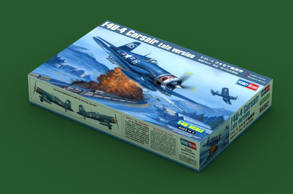 Hobby Boss 1/48 Vought F4U-4 Corsair Late Version model kit 80387, image 2