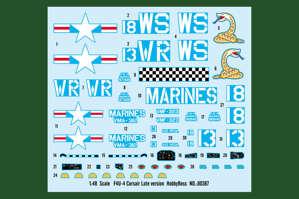 Hobby Boss 1/48 Vought F4U-4 Corsair Late Version model kit 80387, image 3