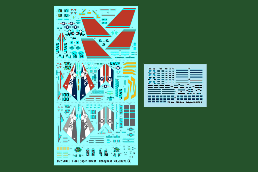 Hobby Boss 1/72 Grumman F-14D Super Tomcat model kit 80278, image 3