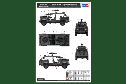 Hobby Boss 1/35 RSOV with MK 19 Grenade Launcher model kit 82449, image 4