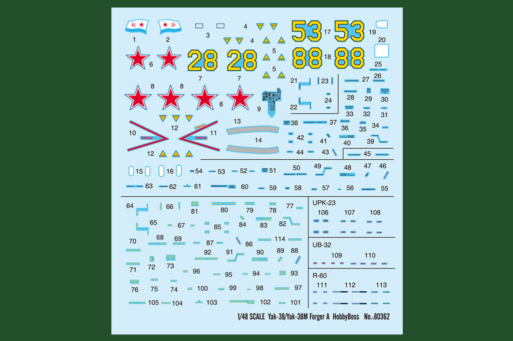 Hobby Boss 1/48 Yakovlev Yak-38 / Yak-38M Forger A model kit 80362, image 3