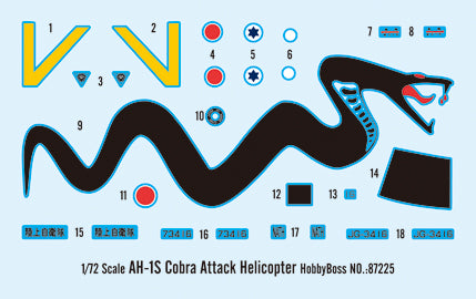 Hobby Boss 1/72 AH-1S Cobra Attack Helicopter model kit 87225, image 3