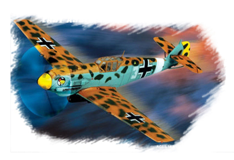 Hobby Boss 1/72 Bf 109 E-4 Trop model kit 80261, box art