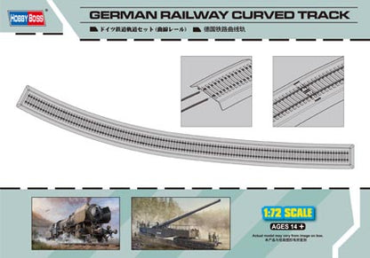 Hobby Boss 1/72 German Railway Curved Track model kit 82910, box art